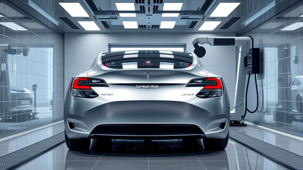 activate tesla car wash