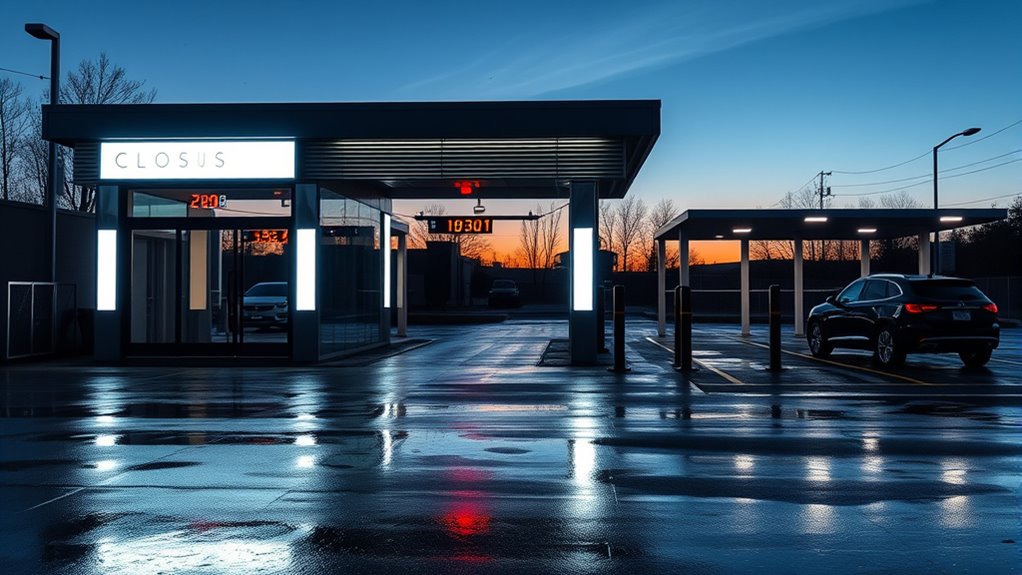 car wash closing times