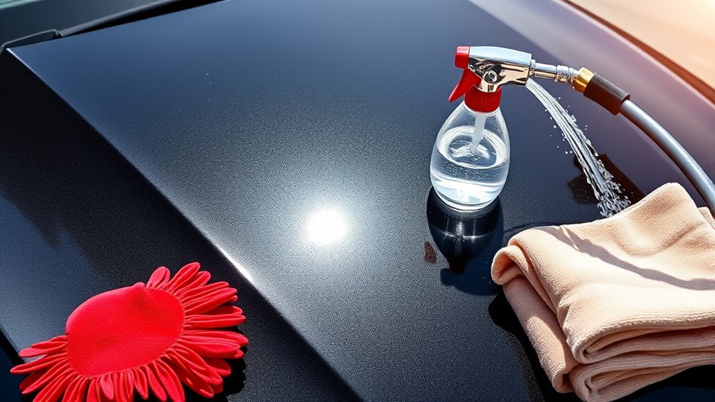 car wash tools and soaps