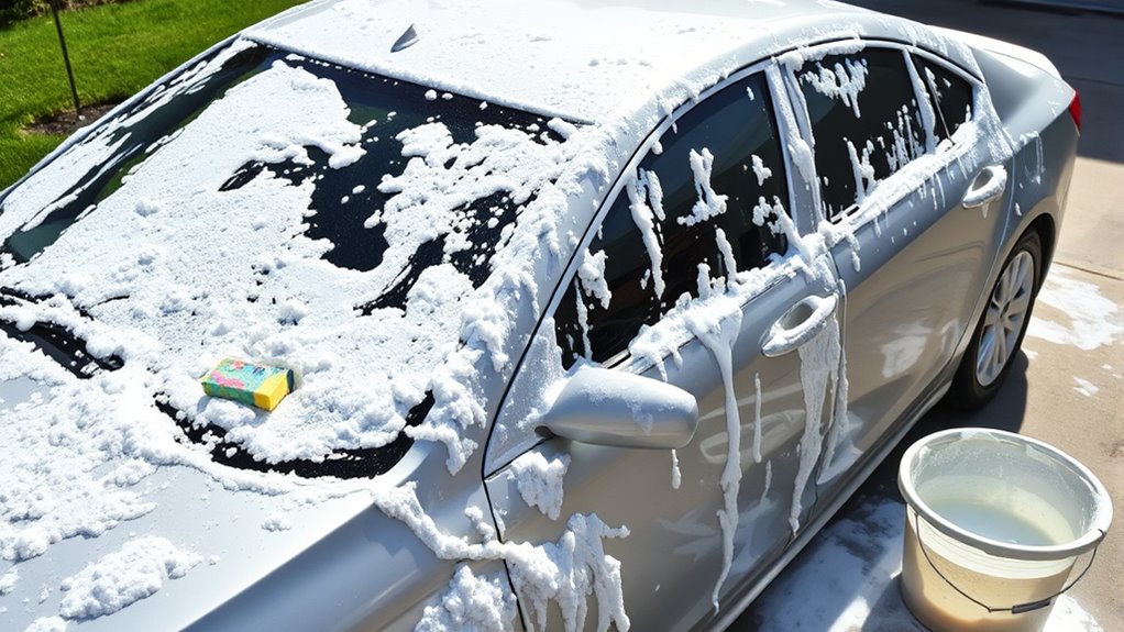 dish soap damages car paint