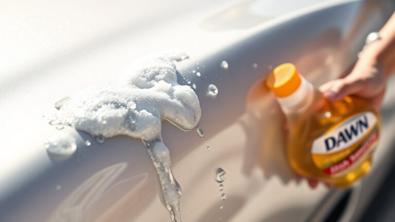 dish soap harms car finish
