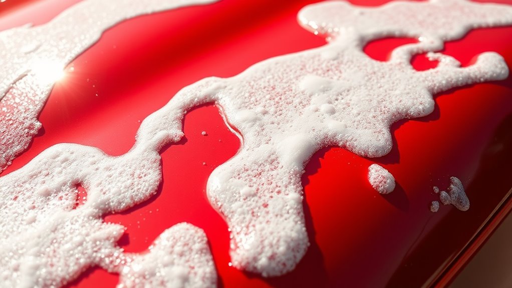 dish soap quick car cleaning