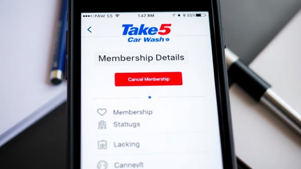 manage take 5 membership details