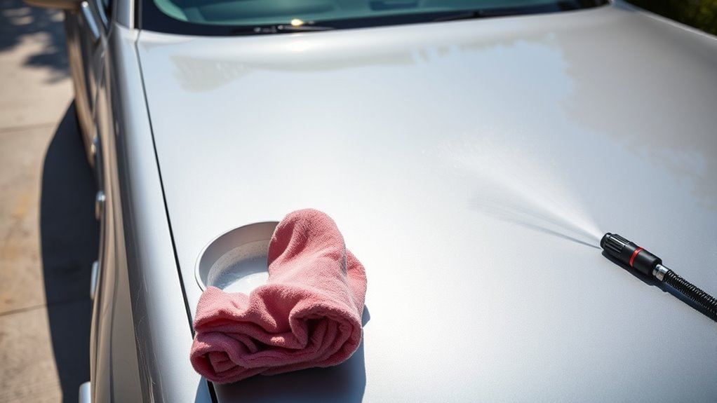prepare car for washing