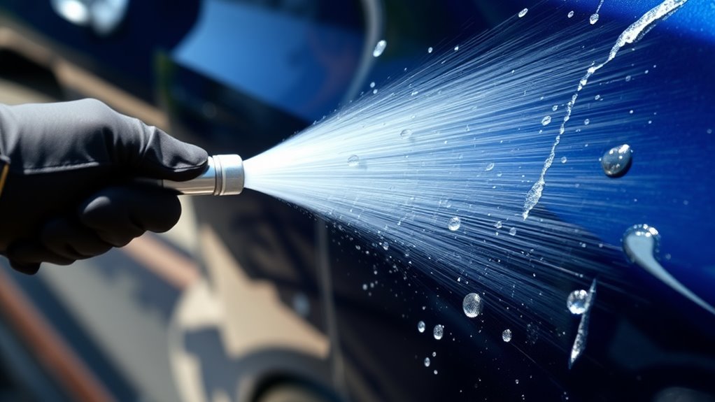 pressure wash car safely