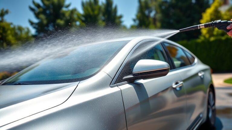 pressure wash car safely