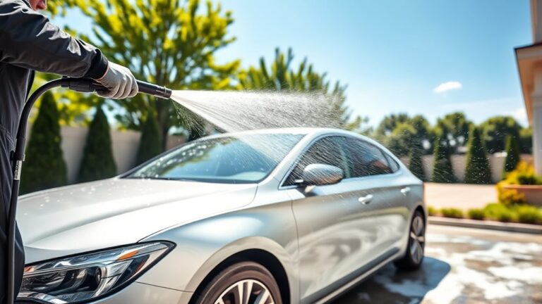 pressure wash your car