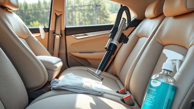 professional car interior cleaning