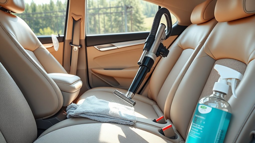 professional car interior cleaning