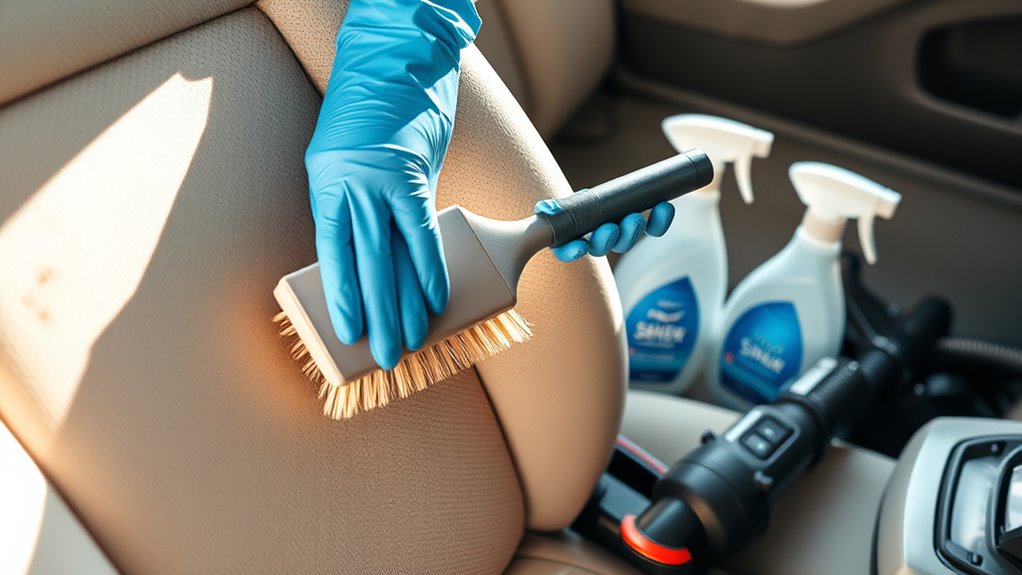 professional car seat cleaning
