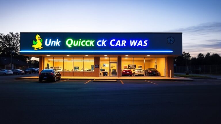 quick quack car wash closing time