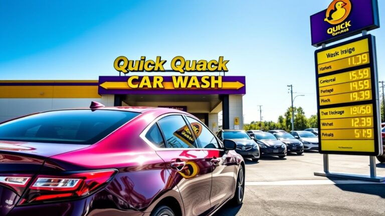 quick quack car wash prices