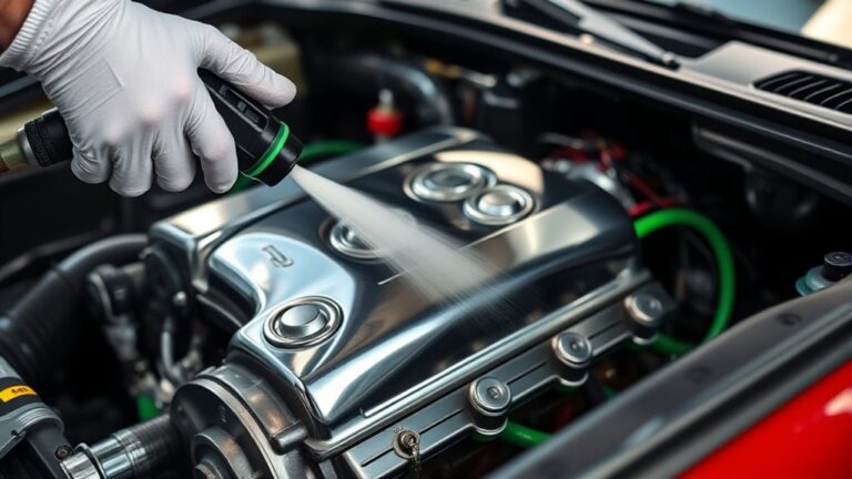 safe car motor washing
