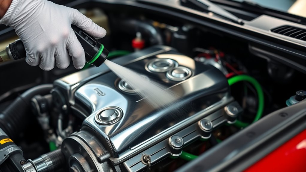 safe car motor washing