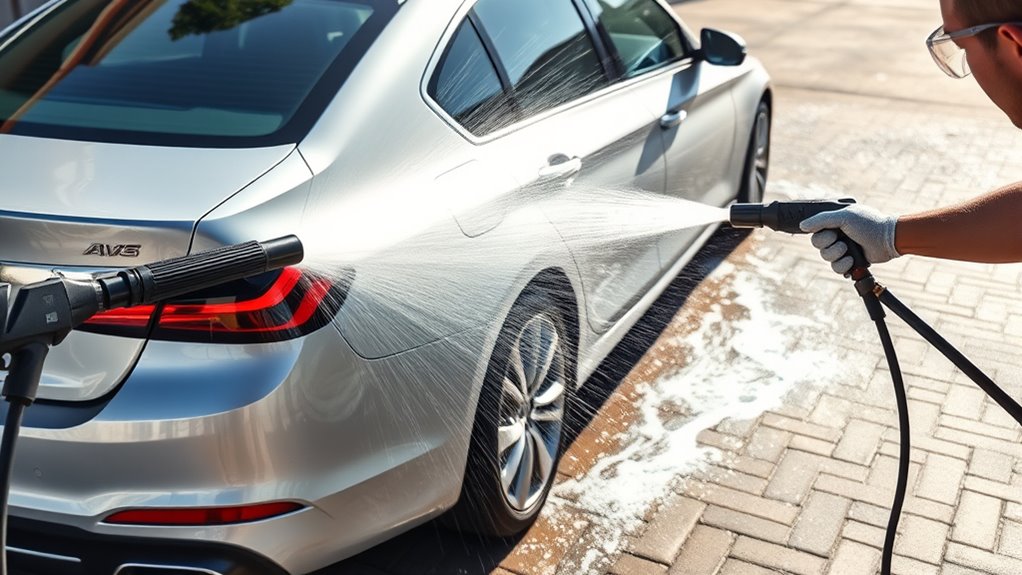 safe pressure car washing