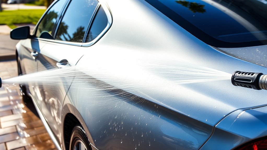 wash car based on environment