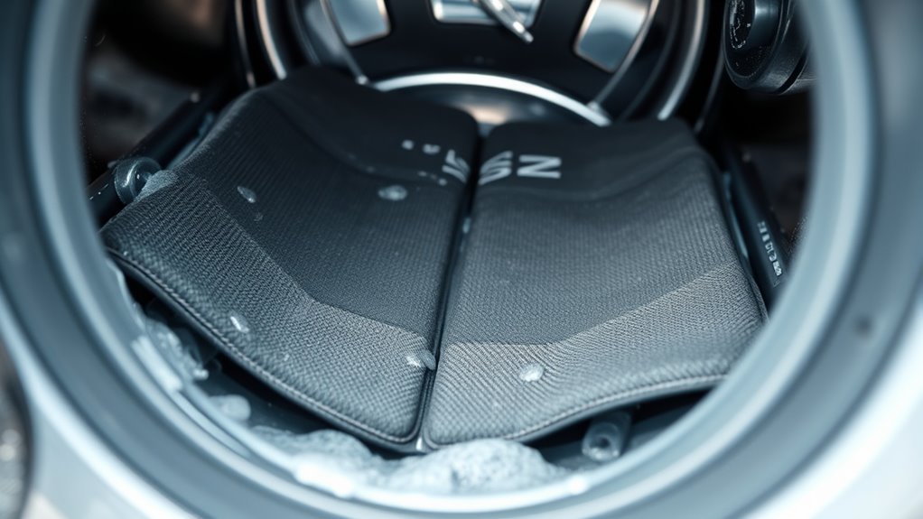 wash car mats gently