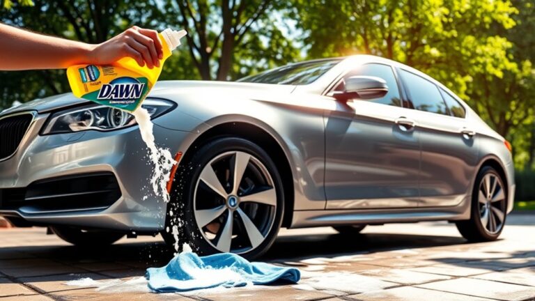 wash car with dawn